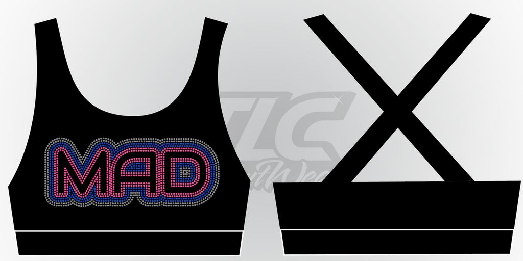 MAD Rhinestone Crop Top